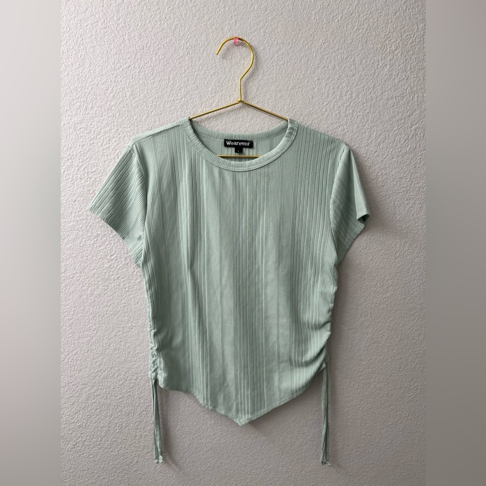 Wearever, size L, a mint green blouse